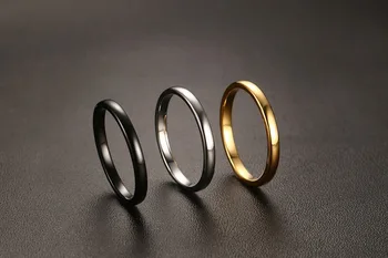 Titano plieno inkrustacijos deimanto žiedas korėjos versija paprasta nišą nerūdijančio plieno pora žiedas vyrams ir moterims cirkonis žiedas