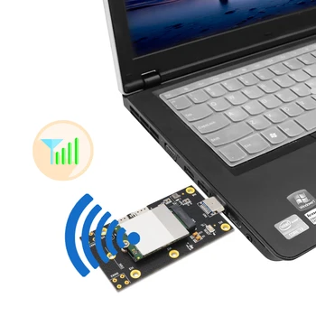 NGFF M. 2 USB 3.0 Adapteris Plėtros Kortelę su Dviguba NANO SIM Kortelės Lizdas 3G/4G/5G Modulio laikiklis M2 klavišą B 3042/3052 Wifi Kortelės