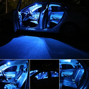 8pcs Balta Canbus Ne Klaida LED Vidaus reikalų Svarstymą Dome Žemėlapis elektros Lempučių Rinkinys, Skirtas 2002-2007 M. Subaru Impreza Automobilių Reikmenys