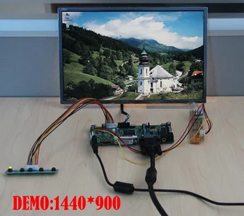 Rinkinys M141NWW1-103/101/001 LCD Garso, ekrano Valdiklis Valdybos 30pin M. NT68676 1280x800 pultas HDMI+DVI+VGA monitorius 14.1