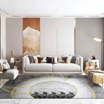 Naujas Kinijos modernios šviesos kilima kambarį plauti-nemokamas buitinės arbatos stalo, sofos antklodė didelis plotas, pilka miegamasis kilimėlis