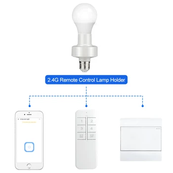 WiFi Smart Lemputės, Lempos Laikiklis E27 už Alexa/ 