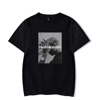 Tupac 2Pac Pasitikėjimą Niekas marškinėliai Vasaros Atsitiktinis Marškinėlius Camiseta Tee Moterims Vyrai trumpomis Rankovėmis T Shirts Tupac Viršūnes Streetwear T-shirt