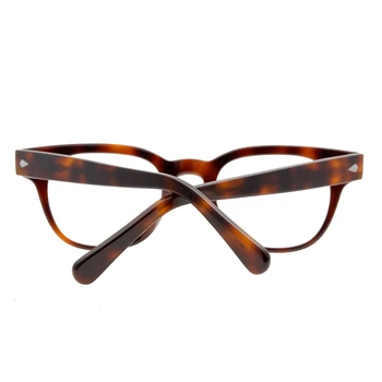 Round square akinius neutralus retro acetatas akinius rėmo skaidrūs akiniai