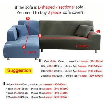 Kietos sofos raštas Ruožas sofa apima gyvenamasis kambarys sofos dangtelio kampe sofa slipcover L formos reikia 2vnt