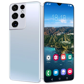 Galxy S21+Ultra Išmanųjį telefoną 7.2 HDinch 12 GB+512 GB 5800mAh Pasaulio Versija 4G/5G Android10.0 Mobiliojo telefono Celulares mobilusis telefonas