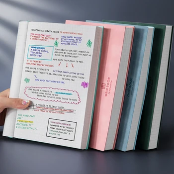 Minkštos PU Padengti Sketchbook Dienoraštis Studentų Piešimo, Tapybos Planuotojas Tinklelis Knygos Popieriaus Bloknotu Nešiojamojo kompiuterio 