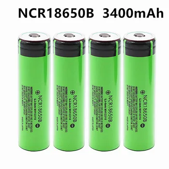 Originalus NCR18650B 3.7 v 3400mah 18650 Ličio Įkraunama Baterija, Žibintuvėlis baterijos
