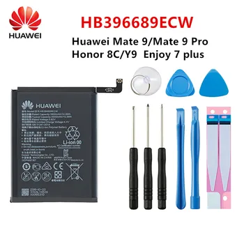 Hua Wei Originalus HB396689ECW 4000mAh Baterija Huawei Mate 9 Mate9 Pro Garbės 8C Y9 2018 Redakcija Mėgautis 7 plus +Įrankiai