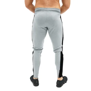 Vyrai Medvilnės Jogger Sweatpants Rudenį, Žiemą Vyras Bėgimo Treniruotės Mokymo Slim Kelnės Vyrų Gimnastikos Fitneso, Kultūrizmo Sporto Kelnės