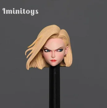 Iminitoys 1/12 masto cyborg No. 18 galvos skulptūra M004 atversta blink tinka 6-colių veiksmų skaičius, kūno