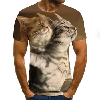 Naujas Mados 3d Atspausdintas Gyvūnų Modelis T -Shirt Streetwear Vyrų Ir Moterų Mados T -Shirt Harajuku Marškinėliai