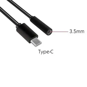 Audio Kabelis USB C Tipo su 3.5 MM AUX Ausinių Lizdas Adapteris