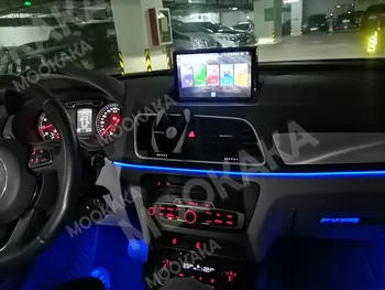 AUDI Q3 2013-2018 M. Android10 Automobilių Vaizdo, Radijo, Radijas, DVD Grotuvas, Garso ir Multimedia, GPS HD Touch Teleskopinis ekrano Radijas