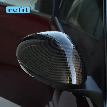 Anglies pluošto galinio vaizdo veidrodžio korpuso apsauga, dekoratyvinis dangtelis Alfa Romeo Giulia Stelvio Automobilių Reikmenys
