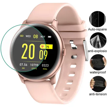 3pcs TPU Minkštas Apsauginės Plėvelės Apsaugas RUNDOING LYKRY KW19 Smart Watch Moterys Vyrai Smartwatch Screen Protector Cover Apsauga