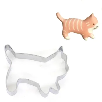 5 Vnt. Nerūdijančio Plieno Cookie Cutter Formų Katė Formos 