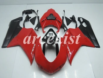 Įpurškimo Naujas ABS Visą Purvasargiai Komplektas Tinka Ducati 1098s 848 evo 1198 2007 m. 2008 m. 2009 m. 2010 m. 2011 m. 2012 kūno nustatyti juoda raudona