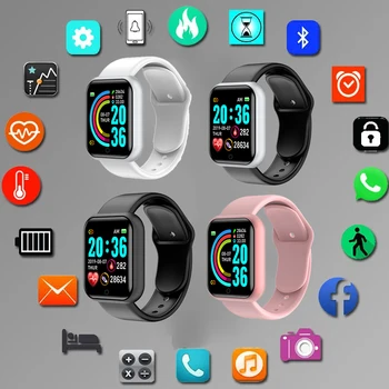 Digital Smart Sporto Apyrankės Moterims Laikrodžiai Elektroninės Sveikatos Laikrodį 