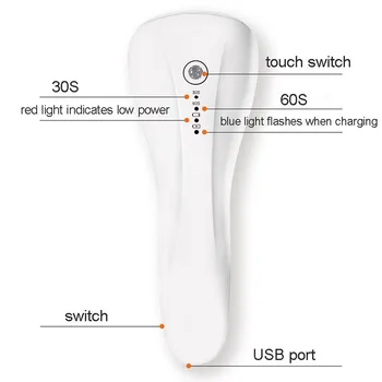 5W Nešiojamų Nagų Lempa Nagų Džiovintuvas Mašina Nešiojamą UV 3 LED USB Įkrovimo Lemputė Greitai-džiovinimo Manikiūro Lempa Nagų Gelis Lakas