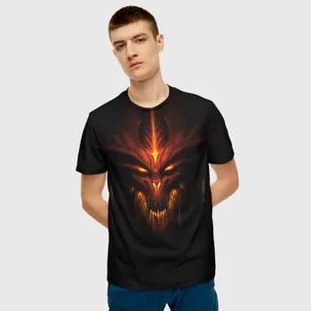 Vyriški T-shirt 3D Diablo