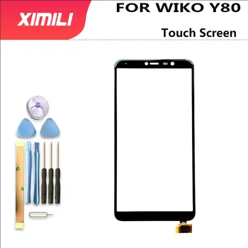 Originalus 5.99 colių Wiko Y80 Jutiklinis Ekranas skaitmeninis keitiklis Skirtas Wiko Y80 Touch Stiklinis Skydelis Jutiklis Surinkimo Dalys pakeitimas+Įrankiai