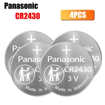 4pcs Panasonic CR2430 Mygtukas Baterijų DL2430 BR2430 KL2430 Ląstelių Monetos 3V Ličio Baterija CR 2430 Žiūrėti Elektroninių Žaislų Nuotolinio