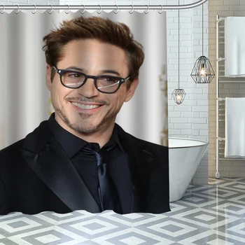 Robert Downey Jr Dušo Užuolaidos Vandeniui Audinio Apdailos Vonios Kambarys Tiekimo Skalbti Vonios Ir Dušo Užuolaidų Užsakymą