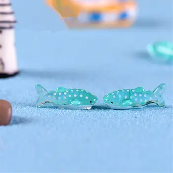 6pcs/daug Mini Cute Lėlės Vietoje, Ryklių, Žuvų Miniatiūrinės Statulėlės Pasakų Veiksmų Žaislas L9CD