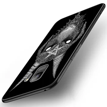 GX76 Ožkos Galva Šėtonas Silikono Soft Case for Samsung S6 S7 Krašto S8 S9 S10 S10E S20 Fe S21 S21s S30 Ultra Plus Lite