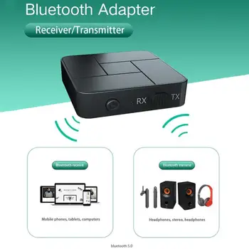 Bluetooth 5.0 Garso Imtuvas, Siųstuvas 3.5 mm AUX RCA Kabeliu Stereo USB Bevielio ryšio Adapteris su Mic Automobilių TV PC Ausinių