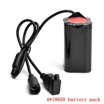 18650 Baterija 8.4 V 4800mAh gebėjimus T6/L2 LED Dviračio Žibintas/priekinis žibintas su USB 4*18650 Ličio Baterija+1 baterija krepšys