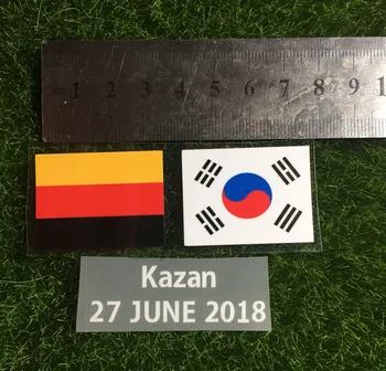 2018 Korėja Rungtynės Informacijos Korėja Vs Vokietijos Futbolo Pleistras Šilumos Perdavimo Ženklelis