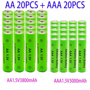 AA/AAA Įkrovimo 1,5 V 3800MAh Ir 3000MAh Šarminės Baterijos Elektroninės Įrangos Žibintuvėlis MP3 Atsarginė Baterija