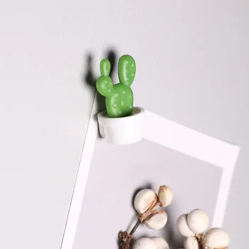 6PCs/Set Mini Šaldytuvas Magnetai Mielas Kaktusas Sultingi Augalų Magnetas Mygtuką Kaktusas Šaldytuvas Perdavimas Pranešimą Lipdukas