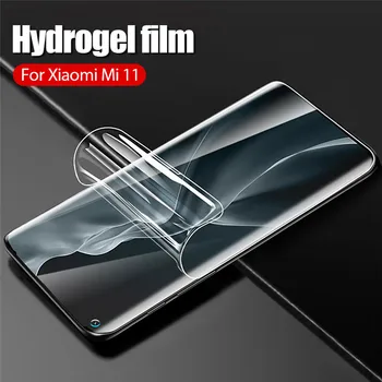 Hidrogelio Filmas Xiaomi Mi 11 Stiklas Gelio Plėvelės Xiaomi Mi11 5G Ekrano apsaugos xiaomi 11 Telefoną Padengti Apsaugine Plėvele