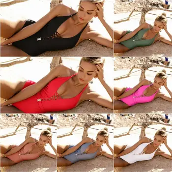 Ins populiarus 2020 metų vasaros nauji moteriški maudymosi kostiumėliai, seksualus dirželiai diržo sagtis integruota mergina bikini atostogos pajūryje moterų nėrinių bikinis