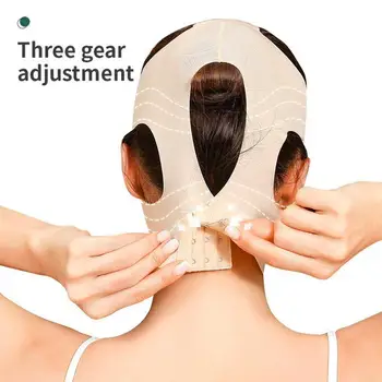 3D Daugkartinio naudojimo Kvėpuojantis Grožio Moteris Stabdžių Lieknėjimo Tvarstis V Shaper Full Face Lift Miego Kaukė