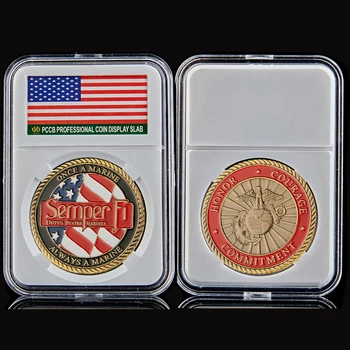 JAV 911 Atakos Spalvotų Iššūkis Monetos JAV Telaimina Dievas Garbę, Drąsą Įsipareigojimų Proginės Monetos