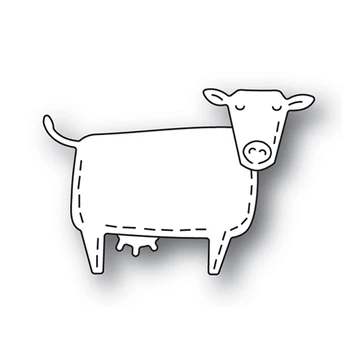 Naujas 2021 Prisiūta Pieno Karvė Gyvūnų Metalo Pjovimo Štampai, skirti 