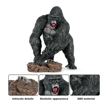 Naujas Modeliavimo Gorila Pav Kolekcines, Realus Gyvūnų Modelio Žaislas Vaikams Statulėlės, Plastikiniai Gorila Surinkimo Dovana Vaikams
