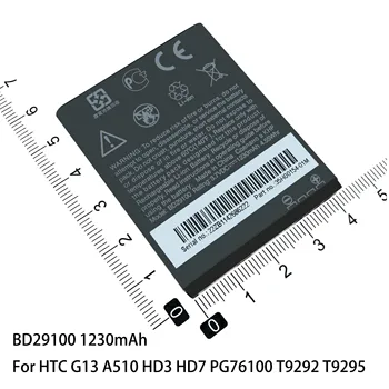 BB81100 BD29100 BOPBM100 BOPB5100 Baterija HTC HD2 T8585 T8588 G13 A510 HD3 HD7 PG76100 T9292 T9295 D616 D516 D316 baterijos