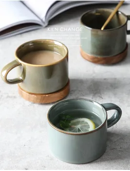 Japonijos Retro Keramikos, Porceliano Puodelis Kavos Puodelis Kūrybos Krosnies Pasuko Kavos Puodelį, Puodeliai, Kavos Puodeliai Drinkware Coffeware Teaware