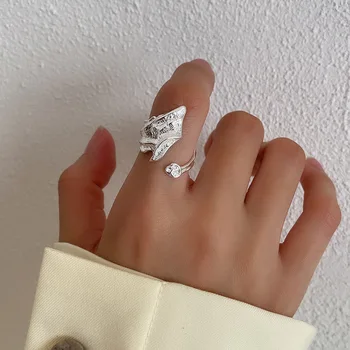 Nereguliarus kartus tekstūros S925 sterlingas sidabro žiedas yra populiarus Japonijoje, Didmeninė gamyklos tiesioginis pirkimas urmu moterų žiedai