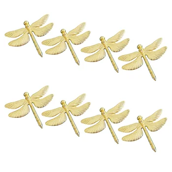 8PCS Dragonfly Servetėlių Žiedas Aukso 