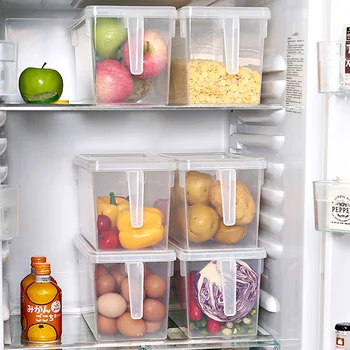 Šaldytuvas Saugojimo Dėžutę Plastikinę Dėžutę, Virtuvė Skaidri Maisto Konteineryje Multigrain Pupelių Organizacijos Uždaromos Namų Laikymo Dėžutė