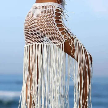 2021 Vasaros Seksuali Moteris Plaukti Dėvėti Bikini Padengti Iki Akies Vien Paplūdimio Mini Įvyniojimas Sijonas, Sarongas Pareo Maudymosi Kostiumą, Padengti Ups Sijonas