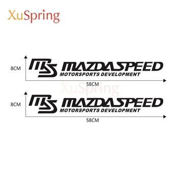 Už Mazda 3 Axela Atenza CX-5 CX-3 CX-8 CX-9 2013-2019 Automobilių Kėbulo MS MAZDASPEED Lipdukai Garnyras Apdaila 2vnt/komplektas Stilius
