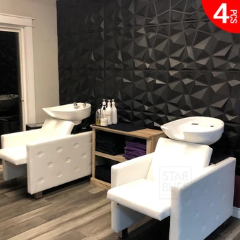 3.2 ft/1m 4pcs 50x50cm 3D sienų lipduko 3D trimatis dekoratyvinis kambarį tapetai, freskos vandeniui vonios kambarys, virtuvė,