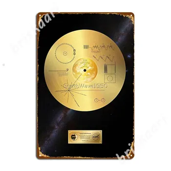 Voyager Aukso Įrašyti Klasikinis Metalo Ženklai Klubas, Kino Projektavimas Sienos Apnašas Alavo pasirašyti Plakatai